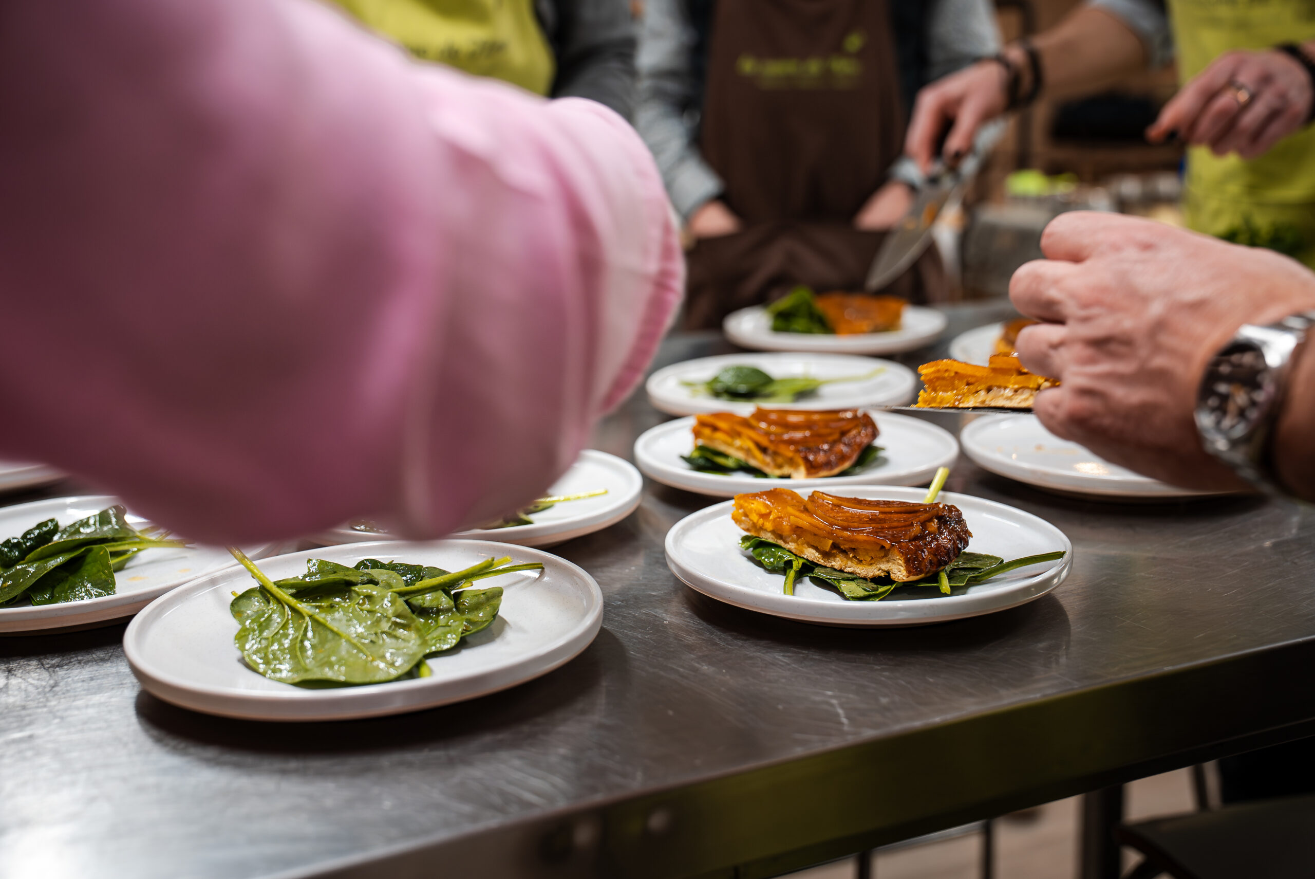 Préparation du diner à La Cuisine de Flore